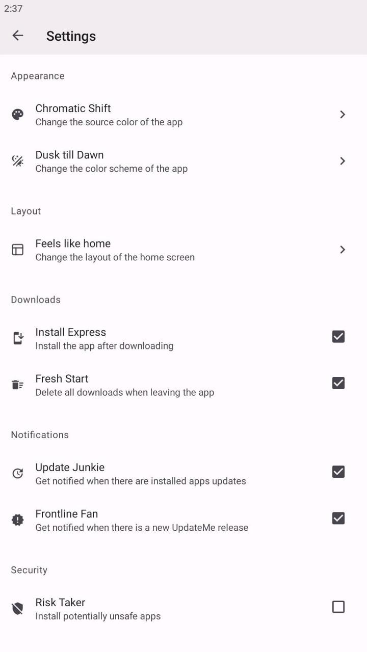 update me apk mobile