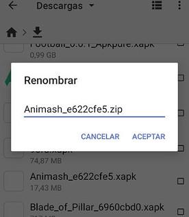 descargar el archivo xapk