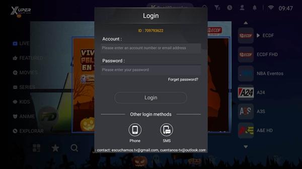 xuper tv app android