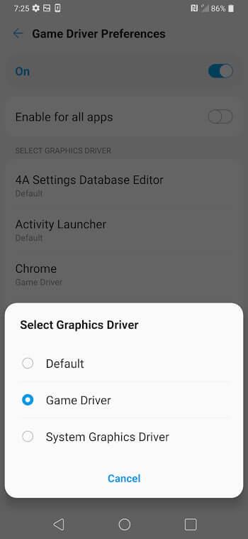 graphics driver apk app
