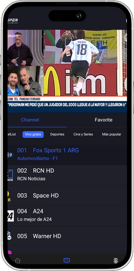 xuper tv para android